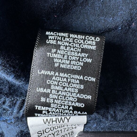 Stoic Men's Large Blue Button Front Shirt Long Sleeve Cotton Outdoor Casual - Picture 13 of 15